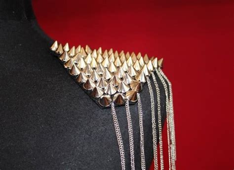 metal spikes studs fabric buy in bulk|spiked shoulder pads.